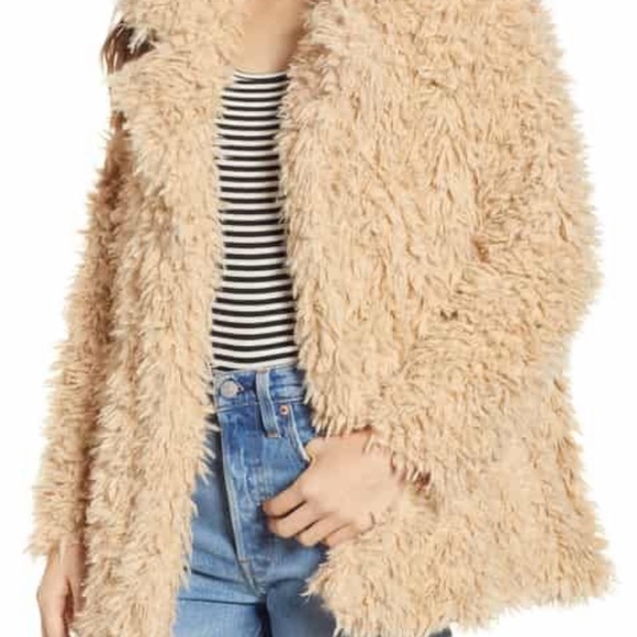 Thread & Supply Jackets & Blazers - Thread + Supply tan fur jacket. Sz S. (Worn once)